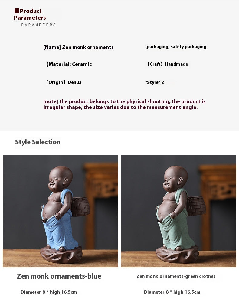 Purple Sand Tea Lucky Pee Boy Tea Tray Utensils Ornaments