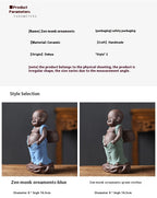 Purple Sand Tea Lucky Pee Boy Tea Tray Utensils Ornaments